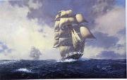 unknow artist Seascape, boats, ships and warships.97 oil on canvas